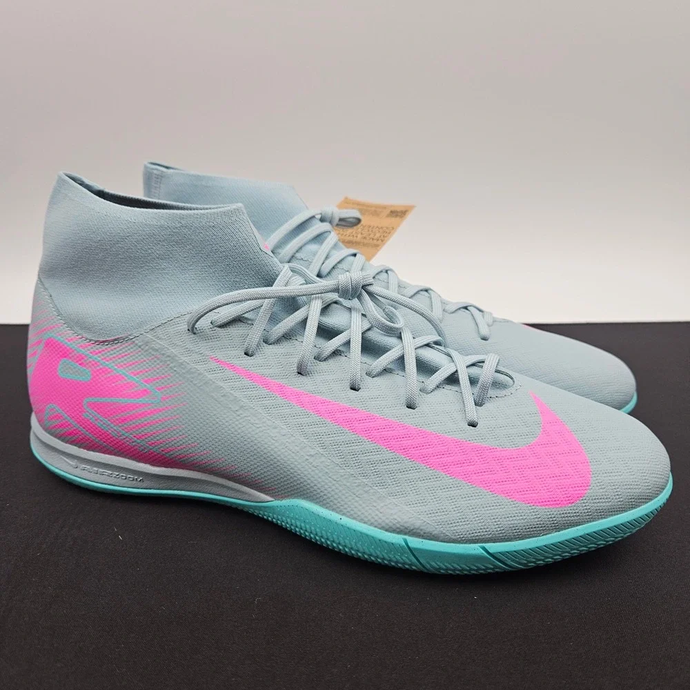 Nike Mercurial Superfly 9 Academy IC Indoor Soccer Shoes Mens Sz 11.5 FQ8332-301